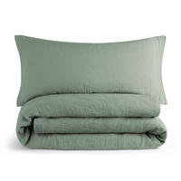BETTWÄSCHE Musselin, 100% Baumwolle, 155/220 cm & 40/80 cm - Grün, Textil (155/220cm) - Blumtal