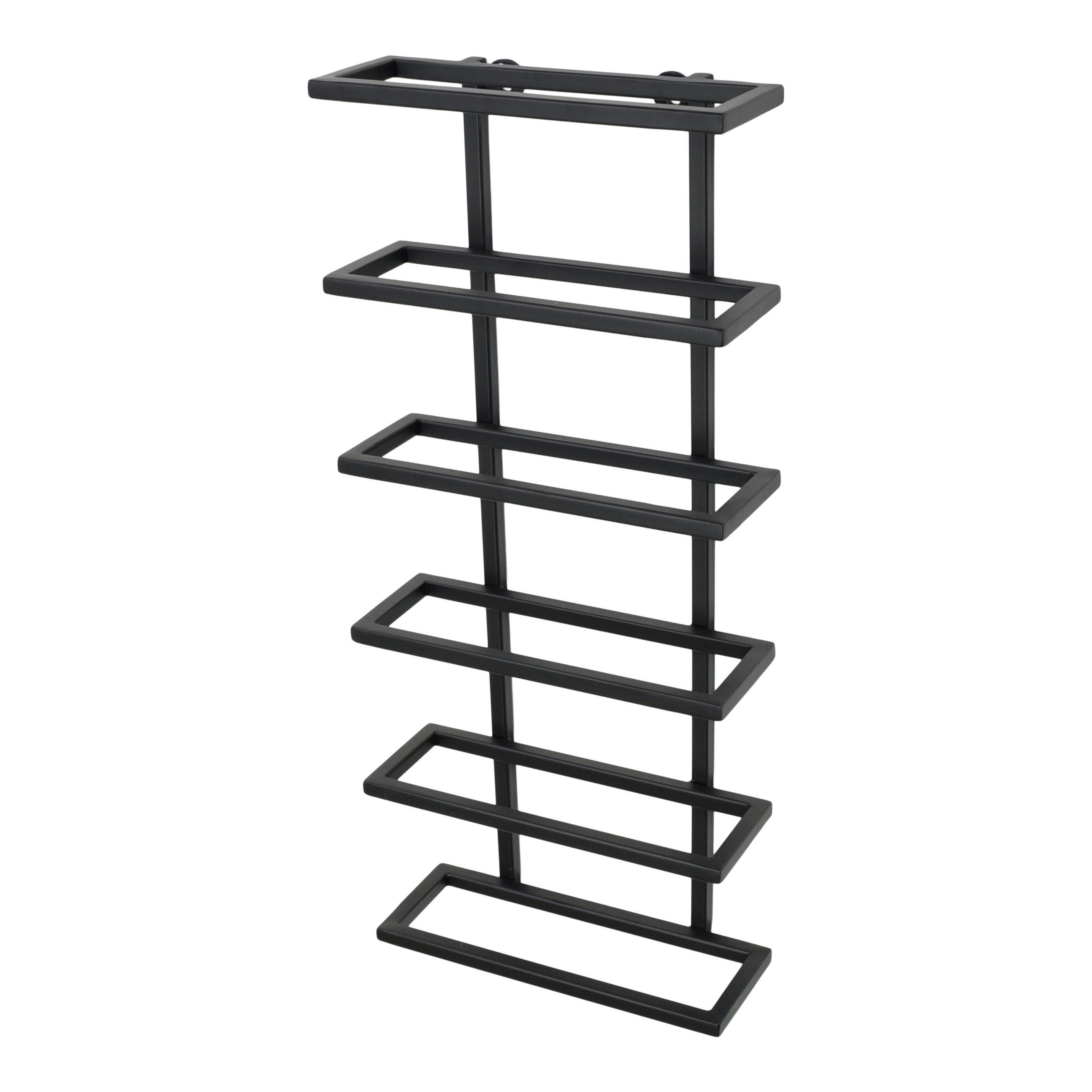 WEINREGAL Pinot Schwarz - Schwarz, Metall (27/62/11cm) - LOFT42