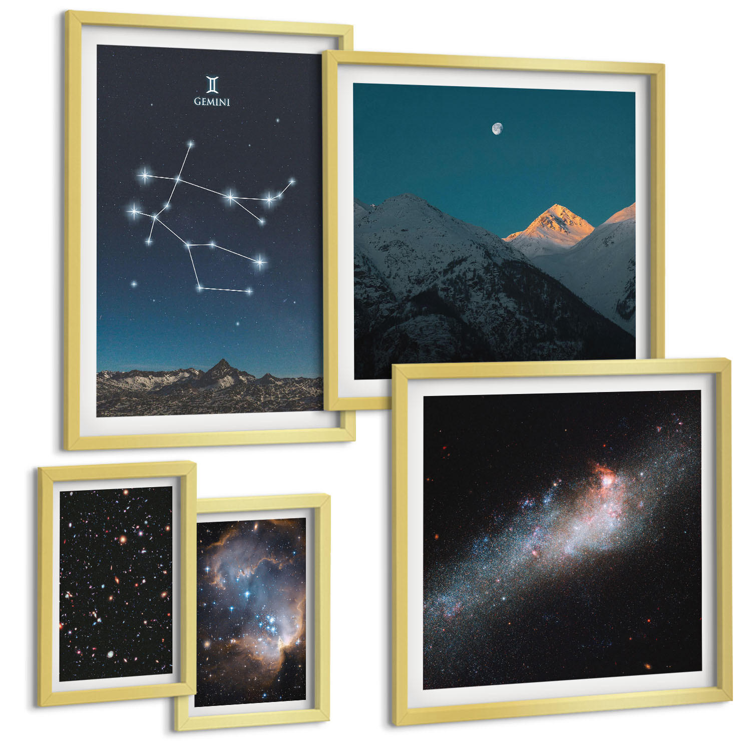 Tulup Bilder Gold 40x60 cm