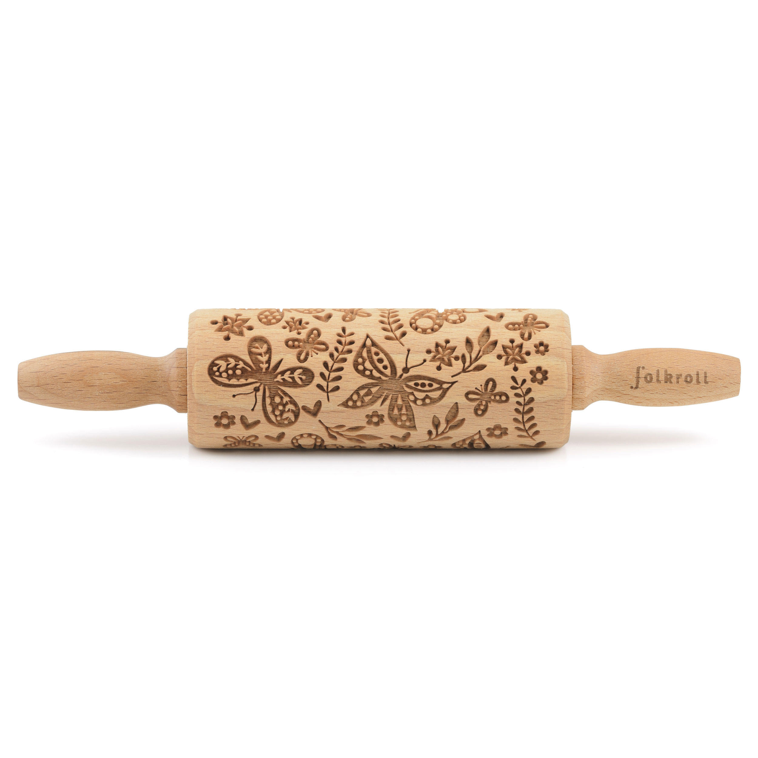 Folkroll Teigrolle Braun 23 cm