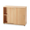 SCHIEBETÜRENSCHRANK Lion Small 76x100x40 cm 2 Fächern Buche - Buchefarben, Holz (100/76/40cm) - PROREGAL