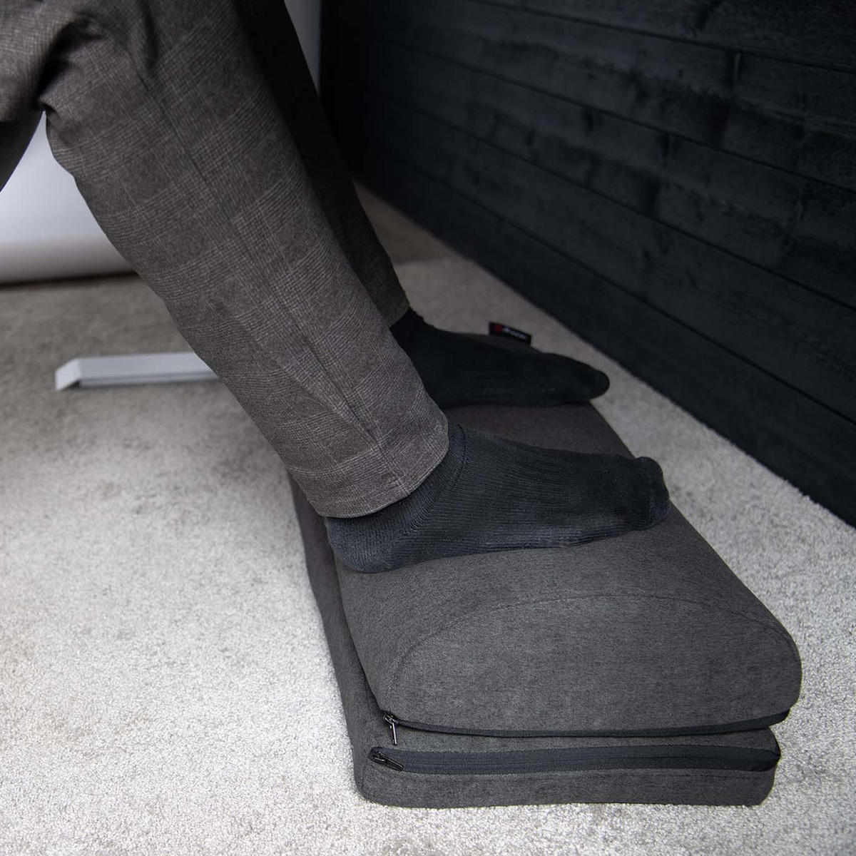 FUSSSTÜTZE Soft Fabric™ Dunkelgrau - Dunkelgrau, Textil (60/30cm) - Arozzi