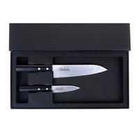 MESSERSET Silber 30/5/30 cm 3584244BBOMC - Silberfarben, Holz - Masahiro 