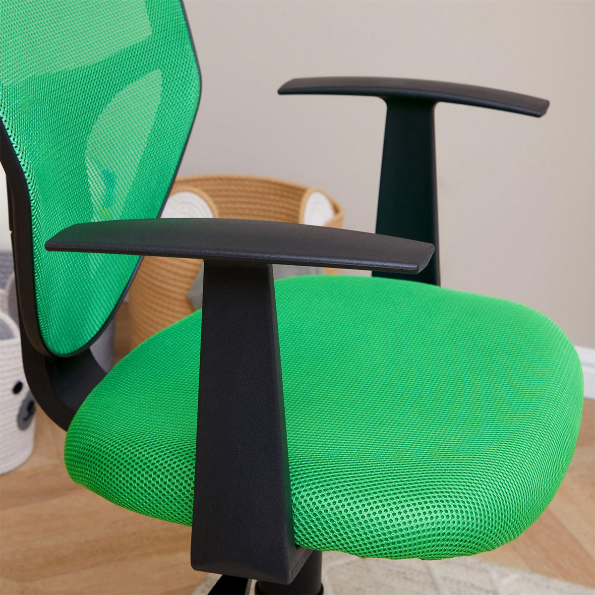KINDERDREHSTUHL STUDIO - Dunkelgrün, Textil (53/92/52cm) - CARO-Möbel