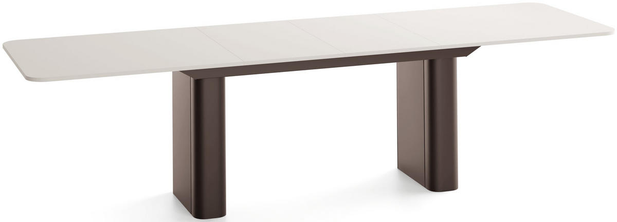 ESSTISCH Riven rechteckig ausziehbar verlängerbar mit Butterfly-Auszug, Kaschmir 180-276/90/76 cm - Kaschmir/Beige, Holzwerkstoff/Metall (90/276/76cm) - WFL GROUP