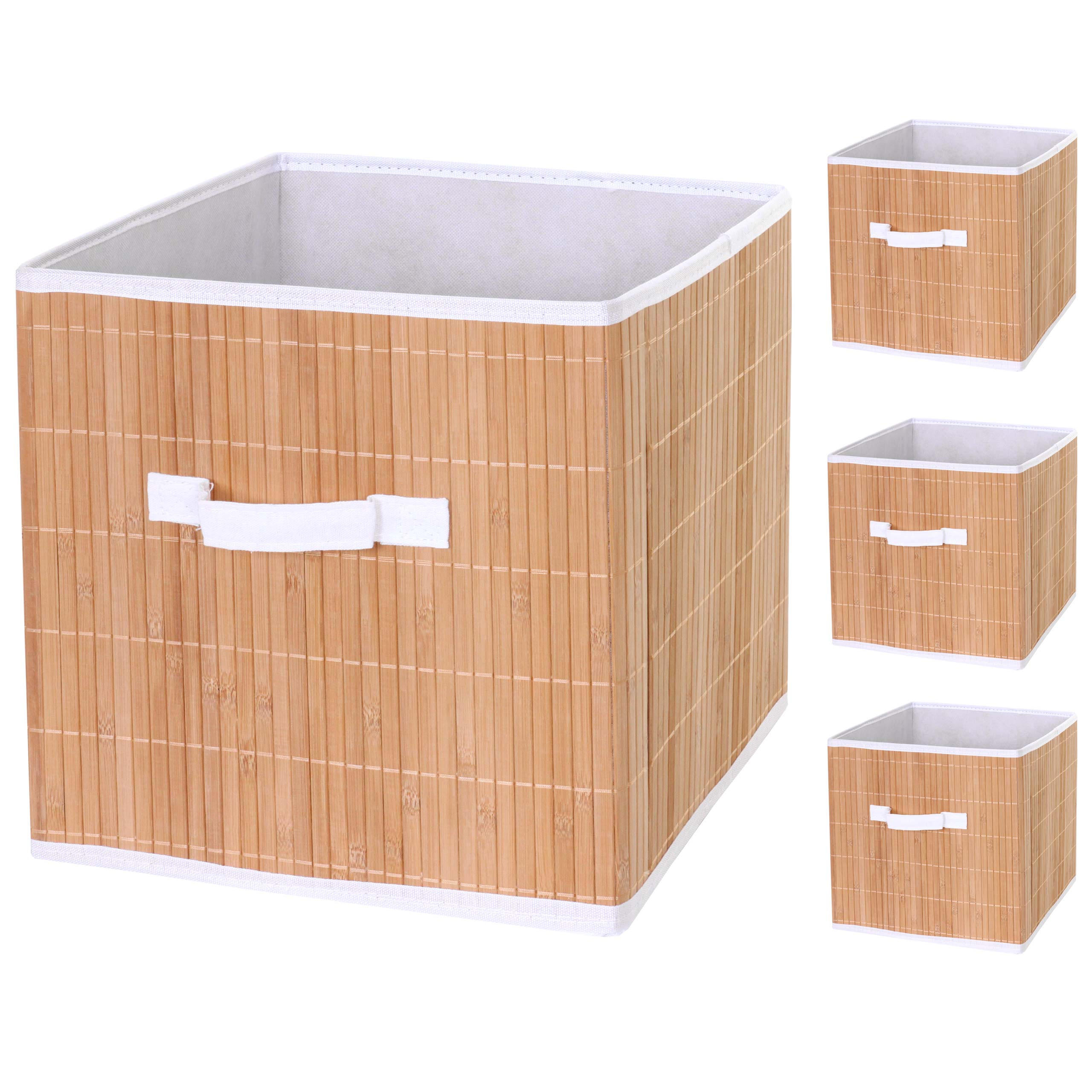 MCW SKLÁDACÍ box hnědý, sada 4 ks