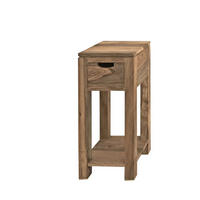 BEISTELLTISCH Sheesham 29x29x65 grau geölt NATURE GREY #31 - Grau, Holz (29/29/65cm) - Massivmoebel24