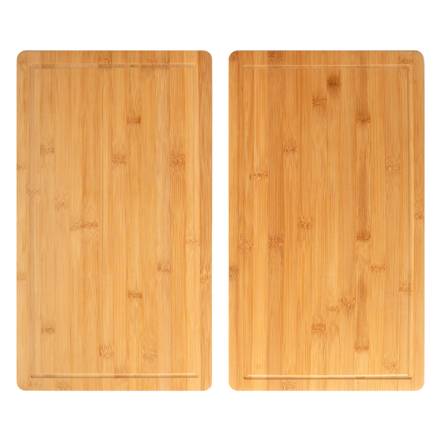 HERDABDECKPLATTE 2er-Set, Bambus - Braun, Holz (52/4/30cm) - bremermann
