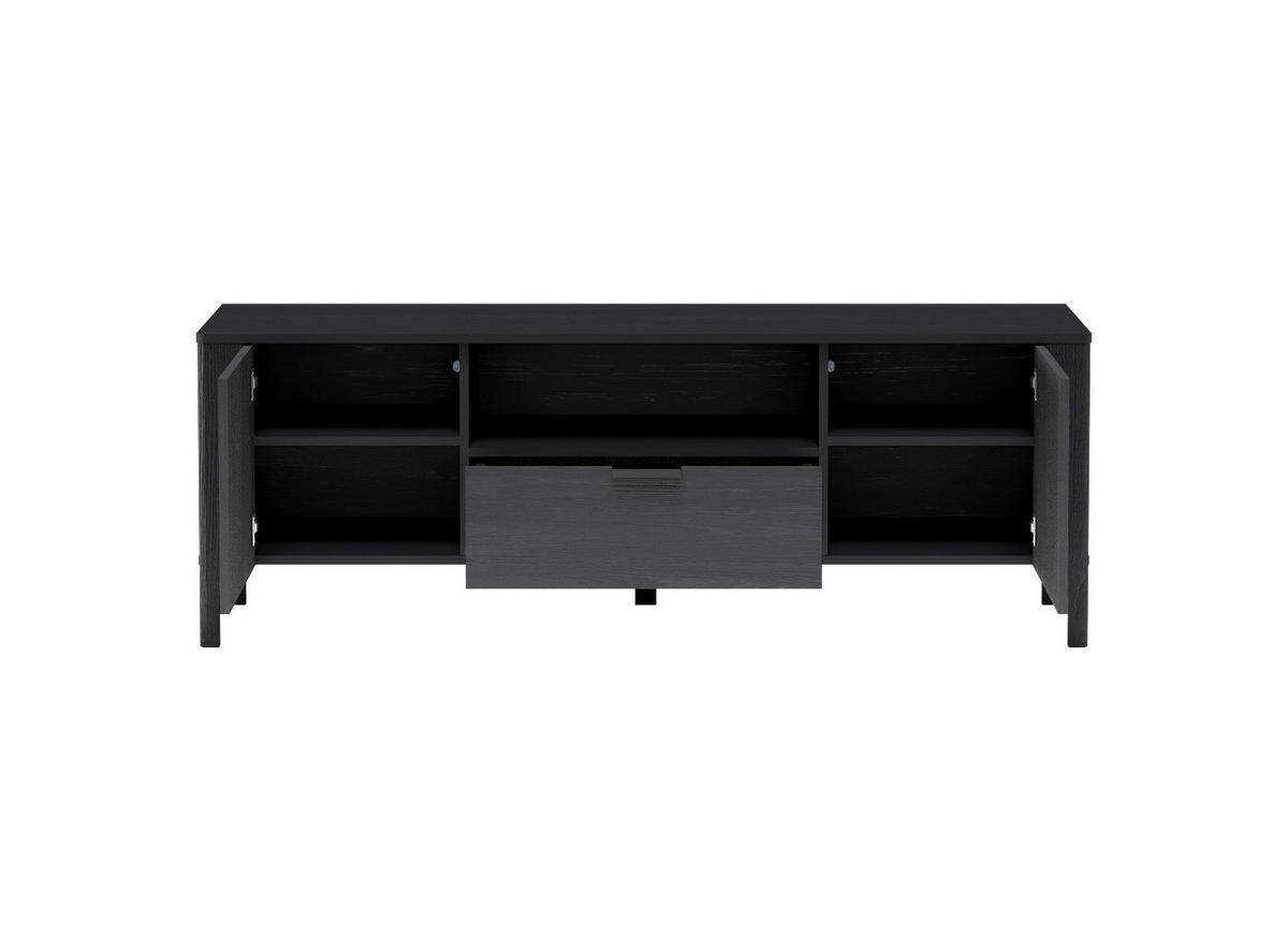 TV-LOWBOARD Malumi MM-5 Schwarz Paintflow - Schwarz, Holzwerkstoff (160/57/40.5cm)