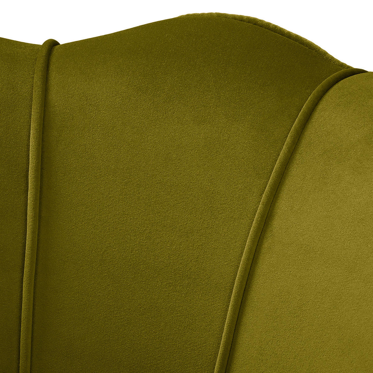 SESSEL - Samt, Füße Dunkel - Dunkelbraun/Grün, Holz/Birkenholz (75/74/75cm) - home24