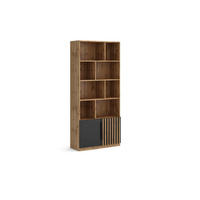 BÜCHERREGALE ZENO 90 / 200 / 35 cm Eiche Wotan - Eiche Wotan, Holzwerkstoff (90/200/35cm) - MASSENO