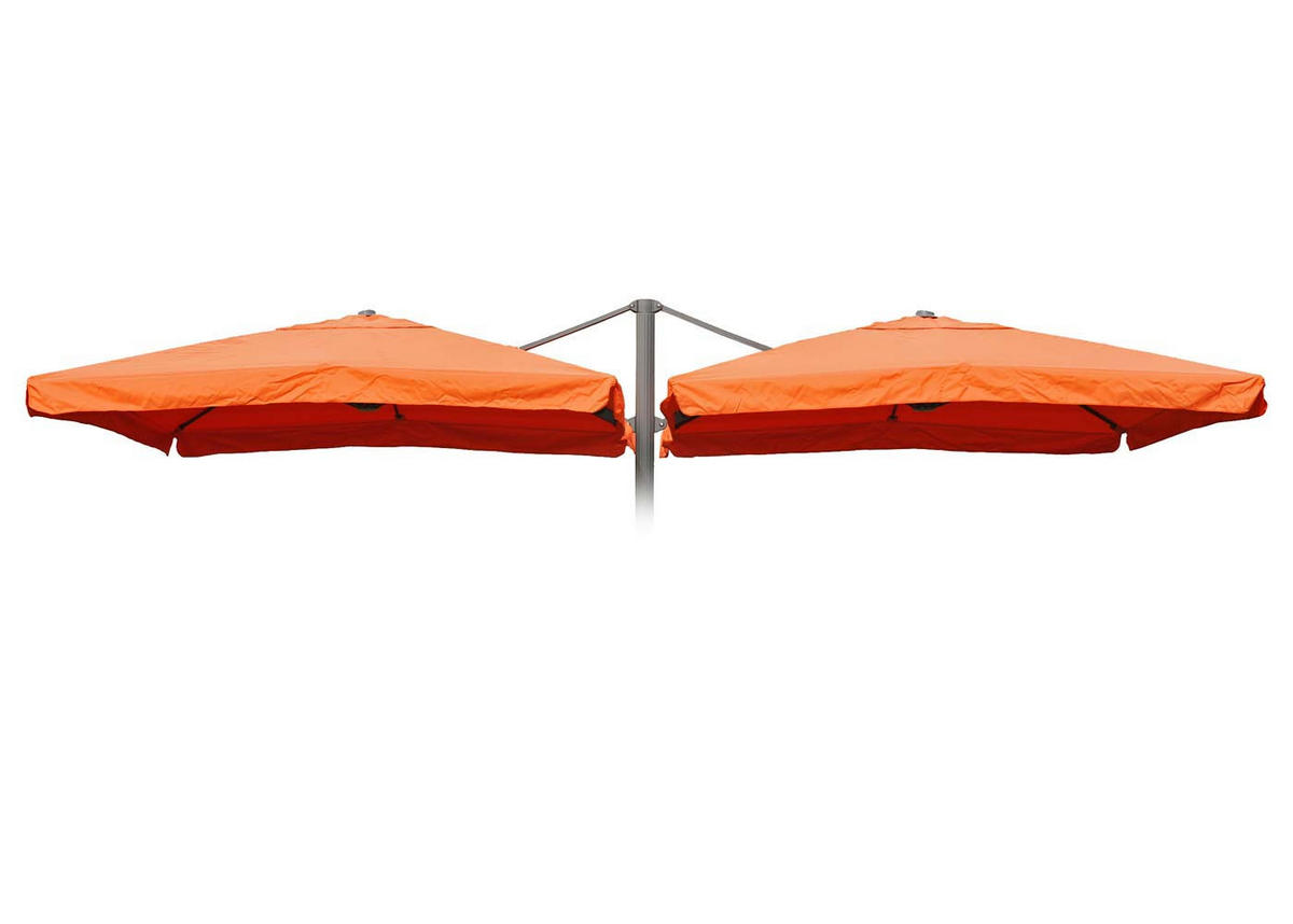 ERSATZ-BEZUG FÜR DOPPEL-AMPELSCHIRM Orange - Orange, Textil (303/303cm) - MCW