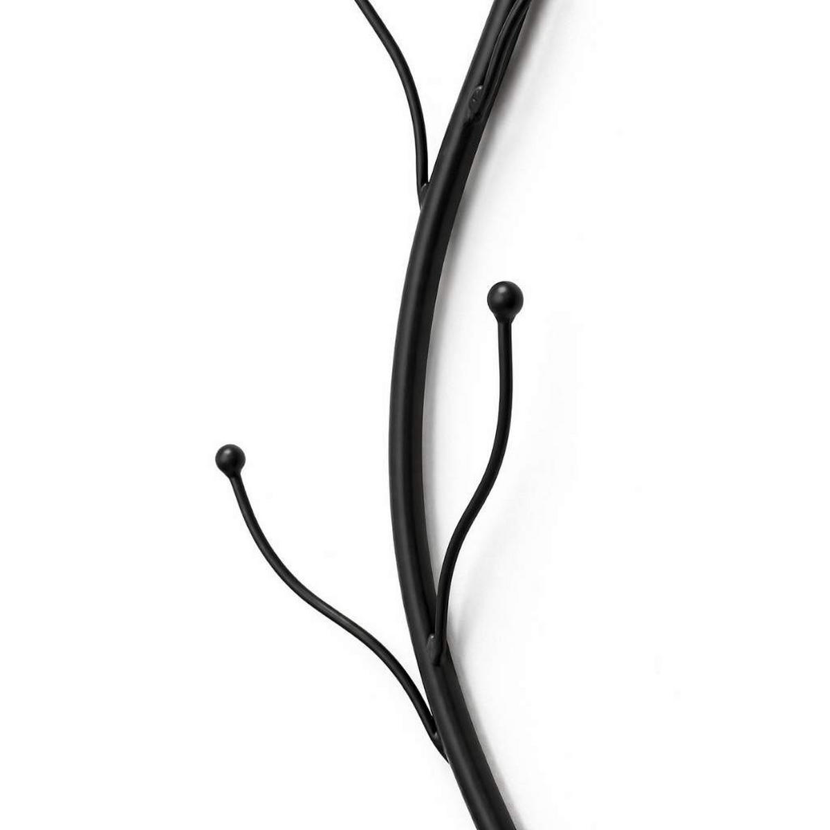 WANDGARDEROBE Flora 2er Set für die Wand 97 cm Metall Schwarz - Schwarz, Metall (22/97/8cm) - DanDiBo