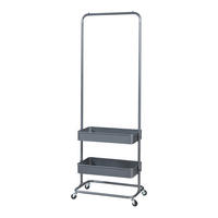 GARDEROBENSTÄNDER Kumad - Dunkelgrau, Metall (58/174.5/36cm) - [en.casa]