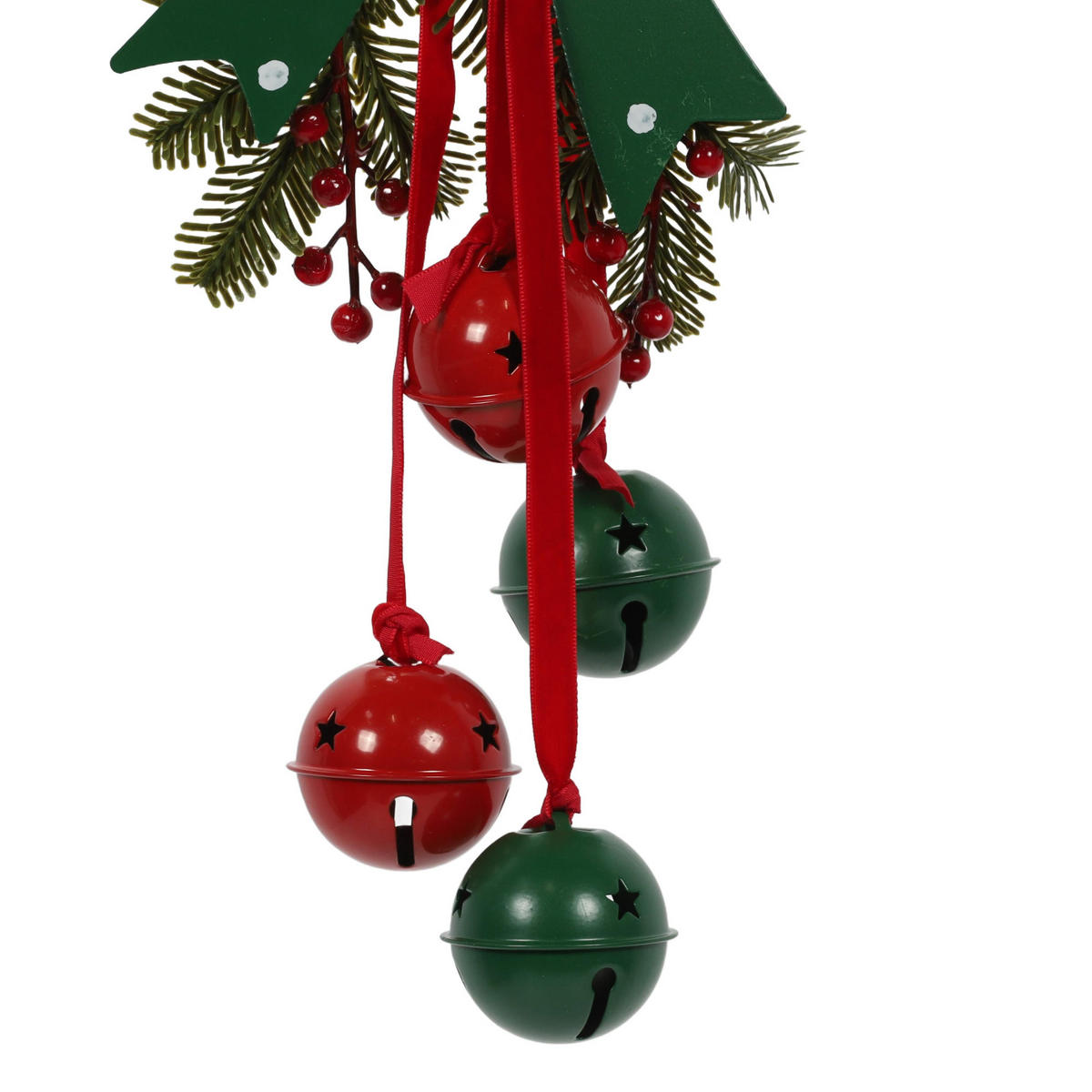WEIHNACHTSDEKO Metallglöckchen 29 cm - Grün, Metall (11.6/29/10.8cm) - Home Styling Collection