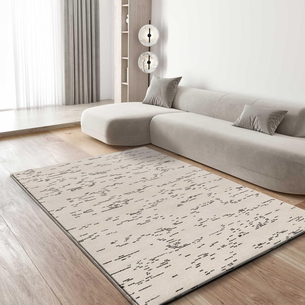 Thumbnail - Atticgo Webteppich, Weiß, Schwarz, Textil, Abstrakt, Rechteckig, 200x290 cm, Oeko-Tex® Standard 100, in verschiedenen Gr...