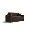 SOFA Mira mit Schlaffunktion - Dunkelbraun, Textil (161/90/85cm) - SIMKAM Furniture