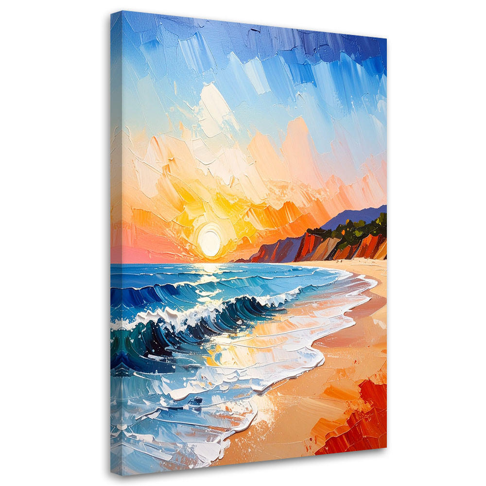 Feeby Leinwandbild Mehrfarbig 70x100 cm