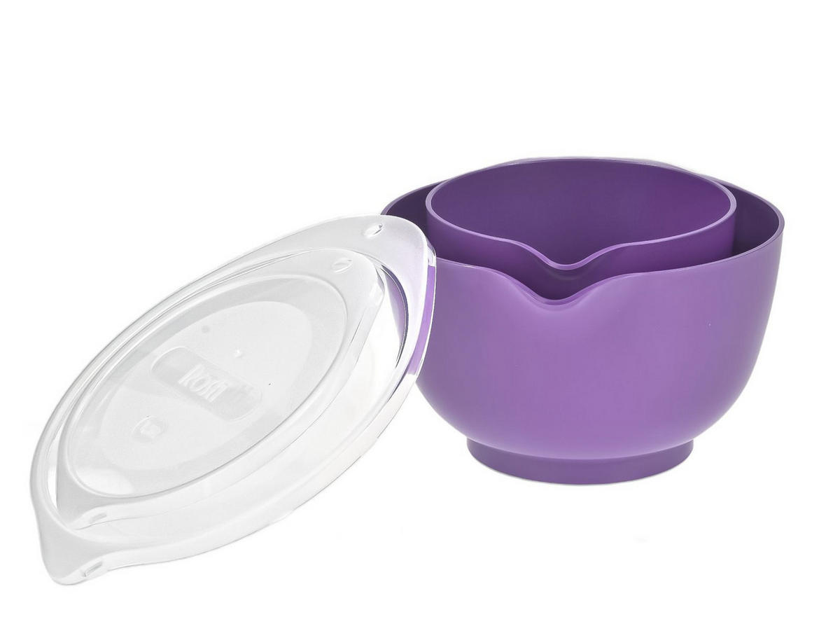 RÜHRSCHÜSSEL-SET Margrethe New lila (2tlg) - Violett, Kunststoff (21/15cm) - Rosti