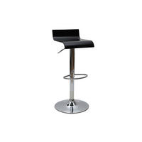 BARHOCKER Design Schwarz SURF - Schwarz, Holz (41.5/89.5/34cm) - Miliboo
