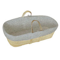 BABYTRAGEKORB Bio-Baumwolle grau - Hellgrau, Naturmaterialien (29/78cm) - Premiers Moments