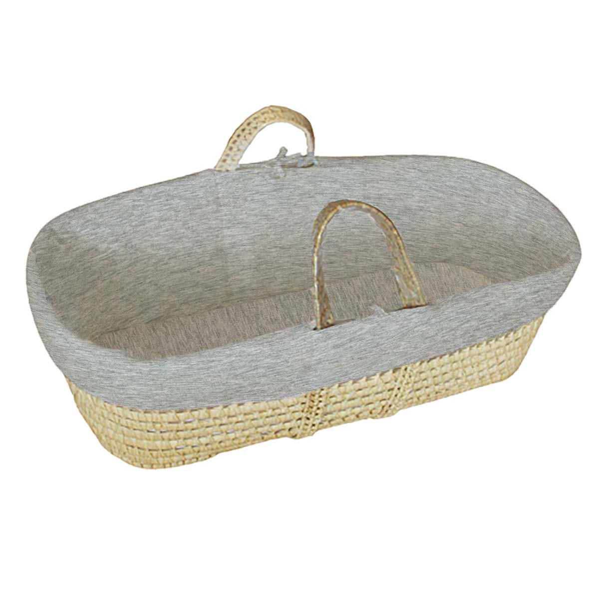 BABYTRAGEKORB Bio-Baumwolle grau - Hellgrau, Naturmaterialien (29/78cm) - Premiers Moments