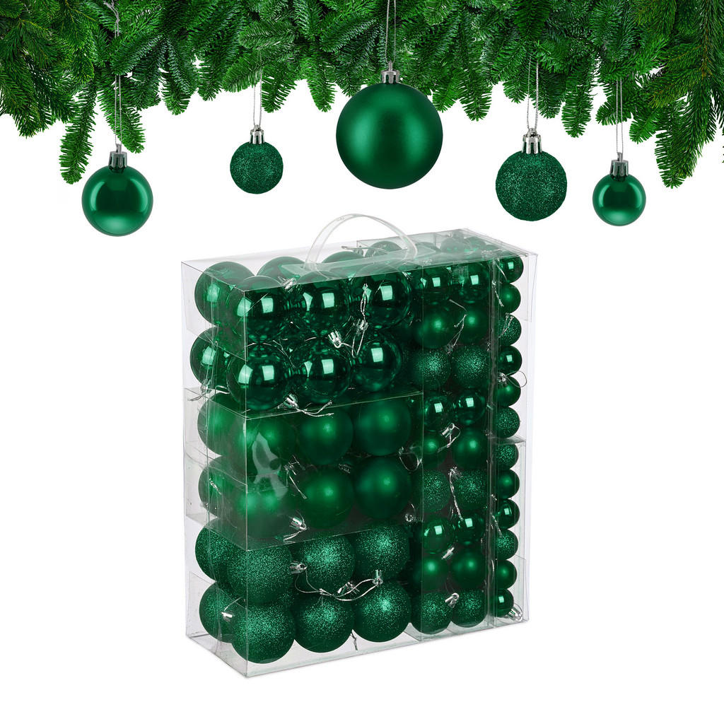 GLOBURI Verde închis set-138-bucăți plastic