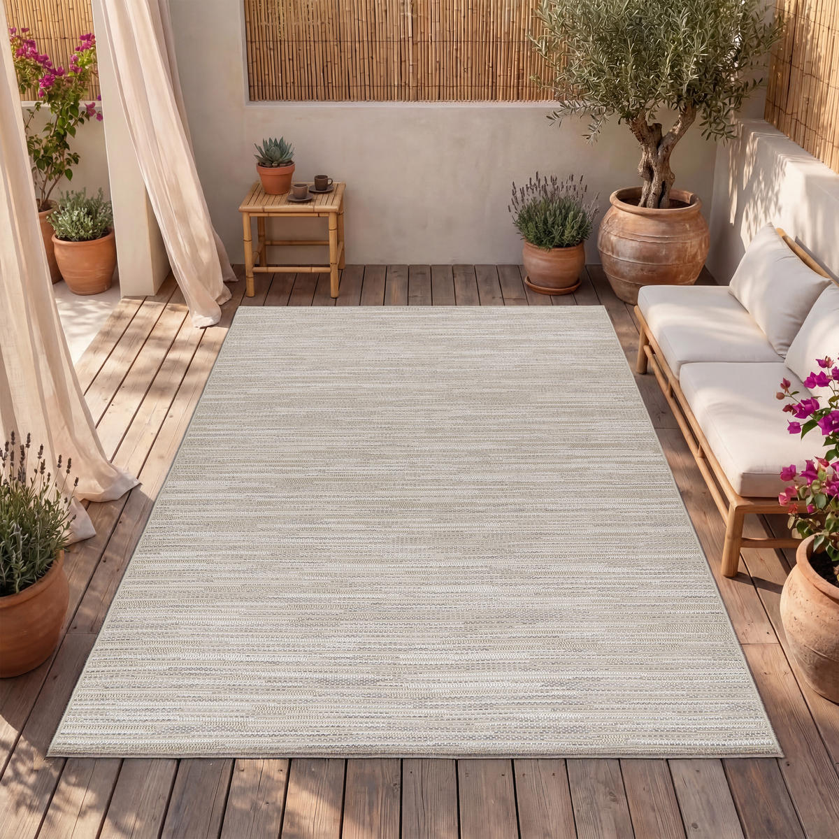 OUTDOORTEPPICH 80/250 cm Vermont 193 - Beige, Textil (80/250cm) - Paco Home