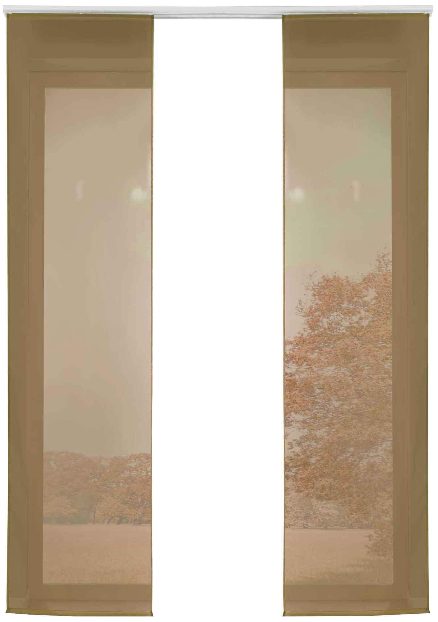 VORHANG 2ER SET HxB 245x60 cm Nougat - Braun, Textil (60/245cm) - Gardinenbox