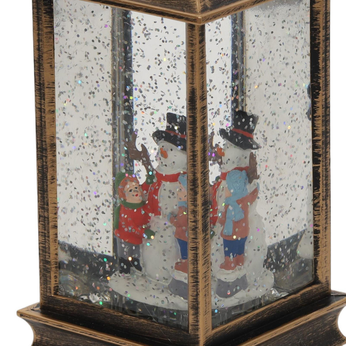 WEIHNACHTSLATERNE LED 23 cm - Braun, Kunststoff (9/22.5/9cm) - Home Styling Collection