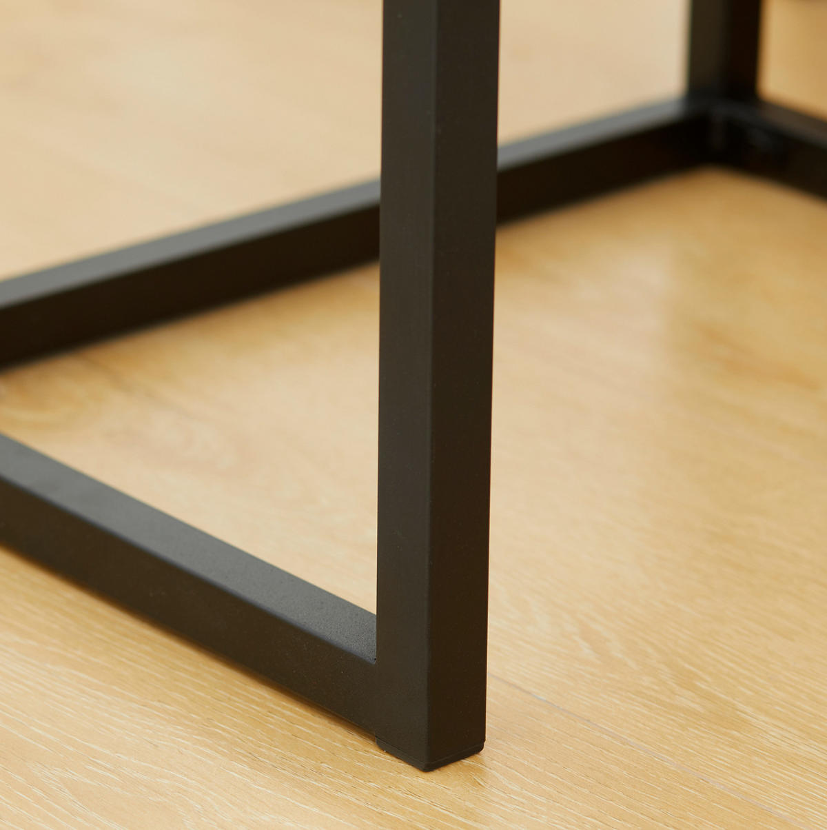 KONSOLENTISCH 40/30/76 cm in Natur mit Schrank im Industriedesign - Naturfarben, Metall (30/40/76cm) - Flora Grace