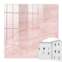 SCHLÜSSELBOX Weiß 30x30 cm – Türöffnung nach rechts - Rosa Webmuster - Pink, Metall (30/30/5cm) - TULUP