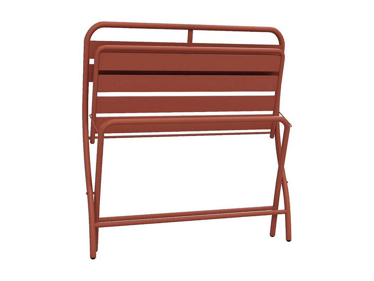 GARTENESSGRUPPE im Set - 4 -Sitzer - Stahl - terracotta - MIRMANDE - Braun, Metall - Vente-Unique