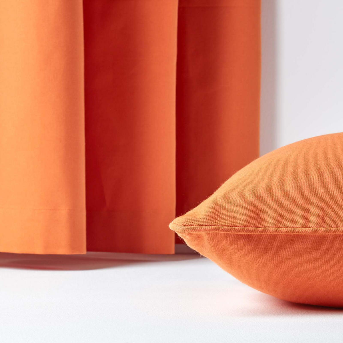 KISSENHÜLLE terracotta 30/30 cm, 100% Baumwolle - Terra cotta, Textil (30/30cm) - Homescapes