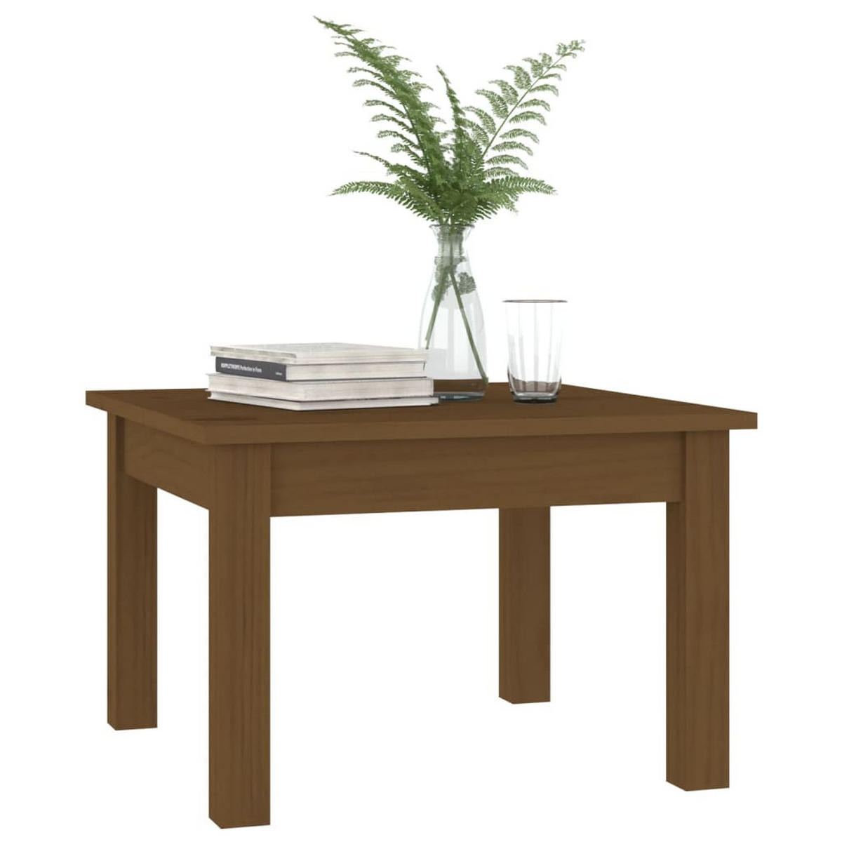 COUCHTISCH Honigbraun 45x45x30 cm Massivholz Kiefer - Braun, Holz (45/45/30cm) - furnicato
