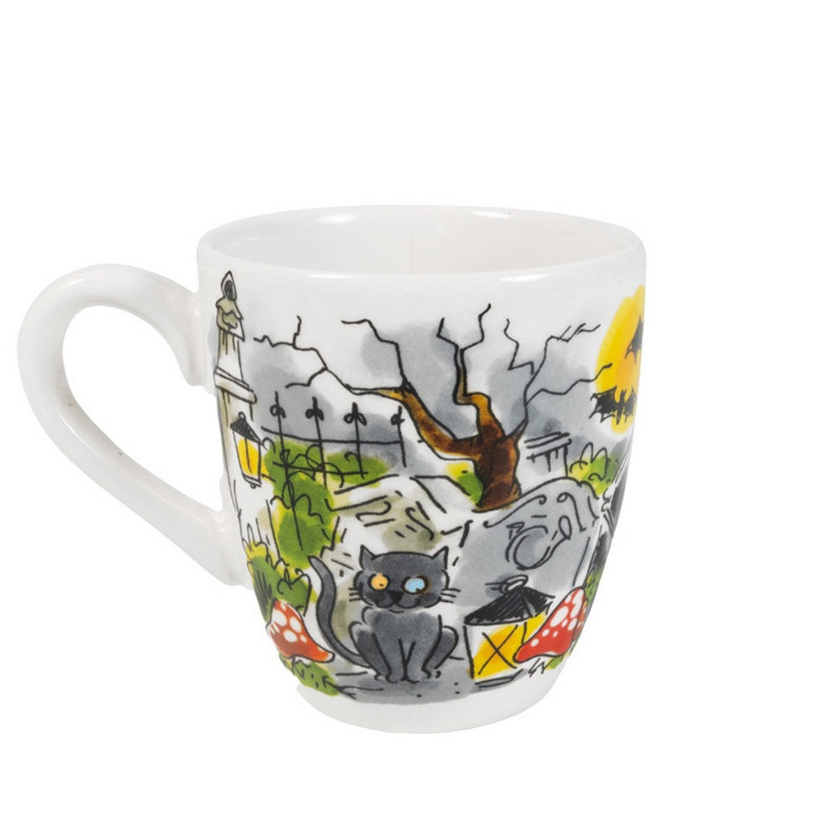 MINI-BECHER Danse Macabre in Bunt - 200 ml - Multicolor, Keramik (0.2L) - Blond Amsterdam