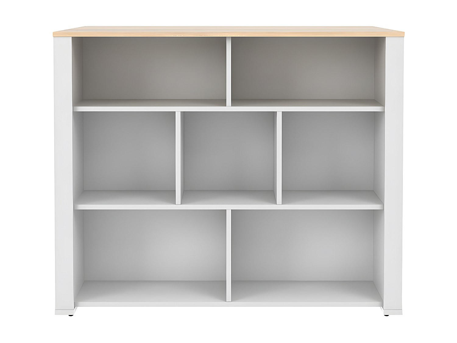 KÜCHENINSEL - 4 Personen - Holz, Platte - Naturfarben Hell, Weiß - - Naturfarben/Weiß, Holz (110.2/90.5/80cm) - Vente-Unique