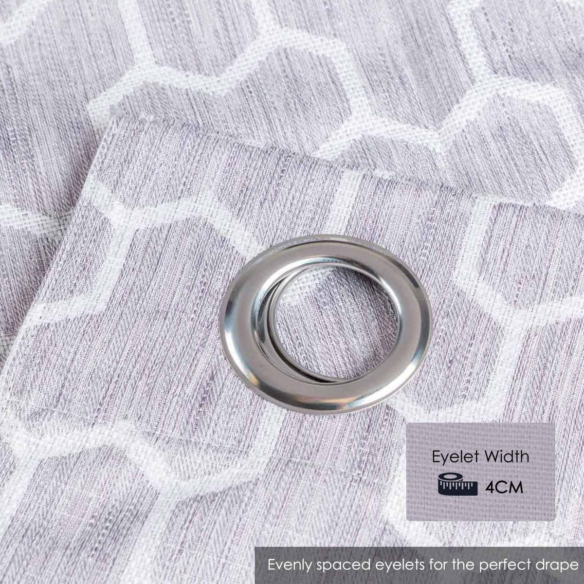 VERDUNKELUNGSVORHÄNGE geometrisch mit Thermo-Funktion, Ösen 228/182 cm - Flieder, Textil (228/182cm) - Homescapes