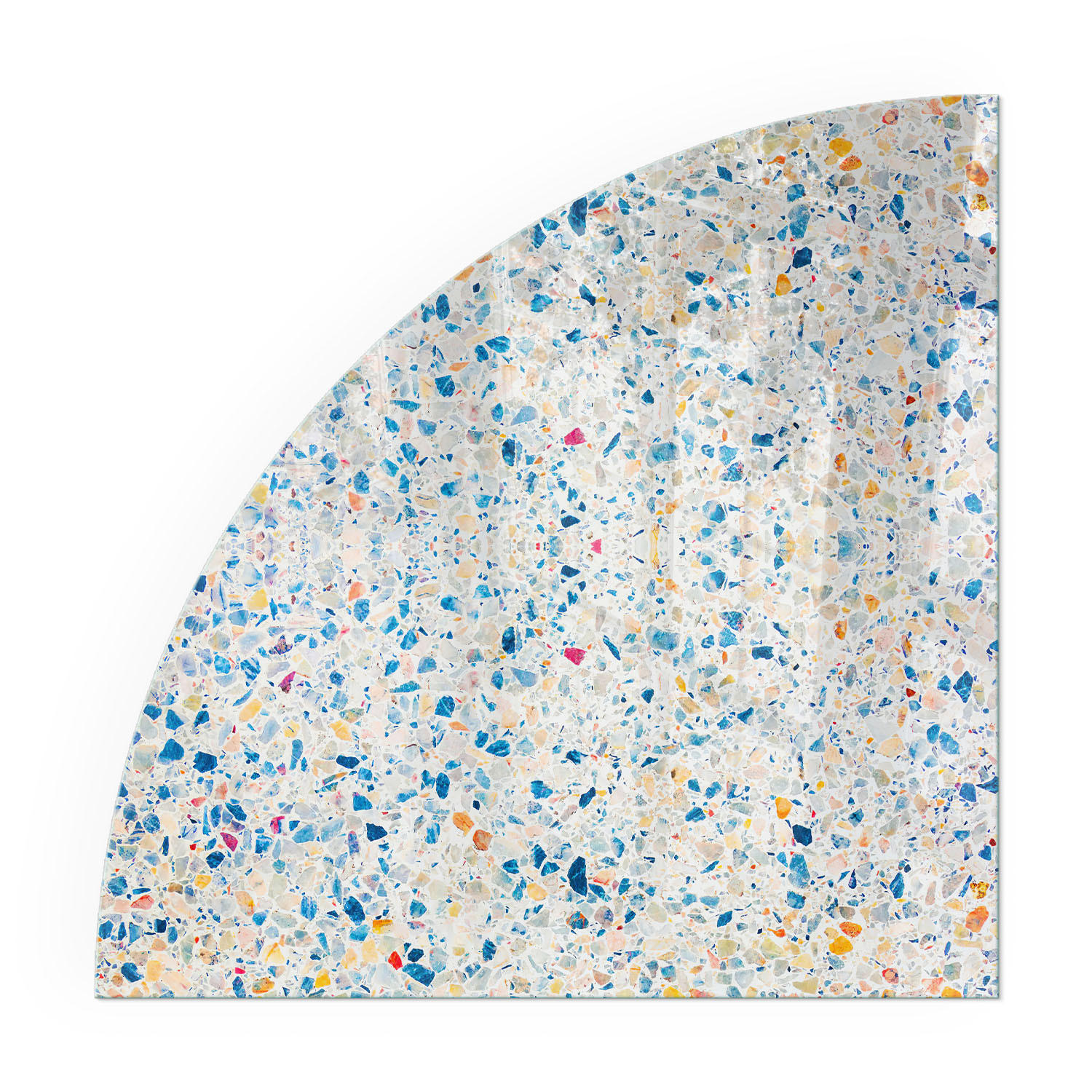 GLASPLATTE für Kamin 100x100 cm - Weiß, Glas (100/100/0.4cm) - TULUP