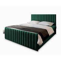 BOXBETT ARION 160x200 cm mit Matratze und Topper, H2+H3 - Grün - Grün, Holz (160/200cm) - MASSENO