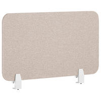 SCHREIBTISCHTRENNWAND 80 x 40 cm Beige Wally - Beige, Textil (80/40/2cm) - Beliani