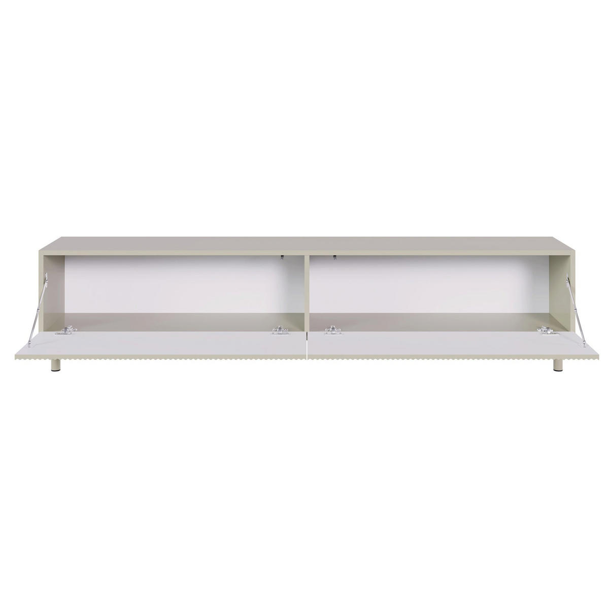 TV-LOWBOARD Veldio New Greige 175 cm - Taupe, Holzwerkstoff/Metall (175.6/46.5/31.6cm) - Selsey
