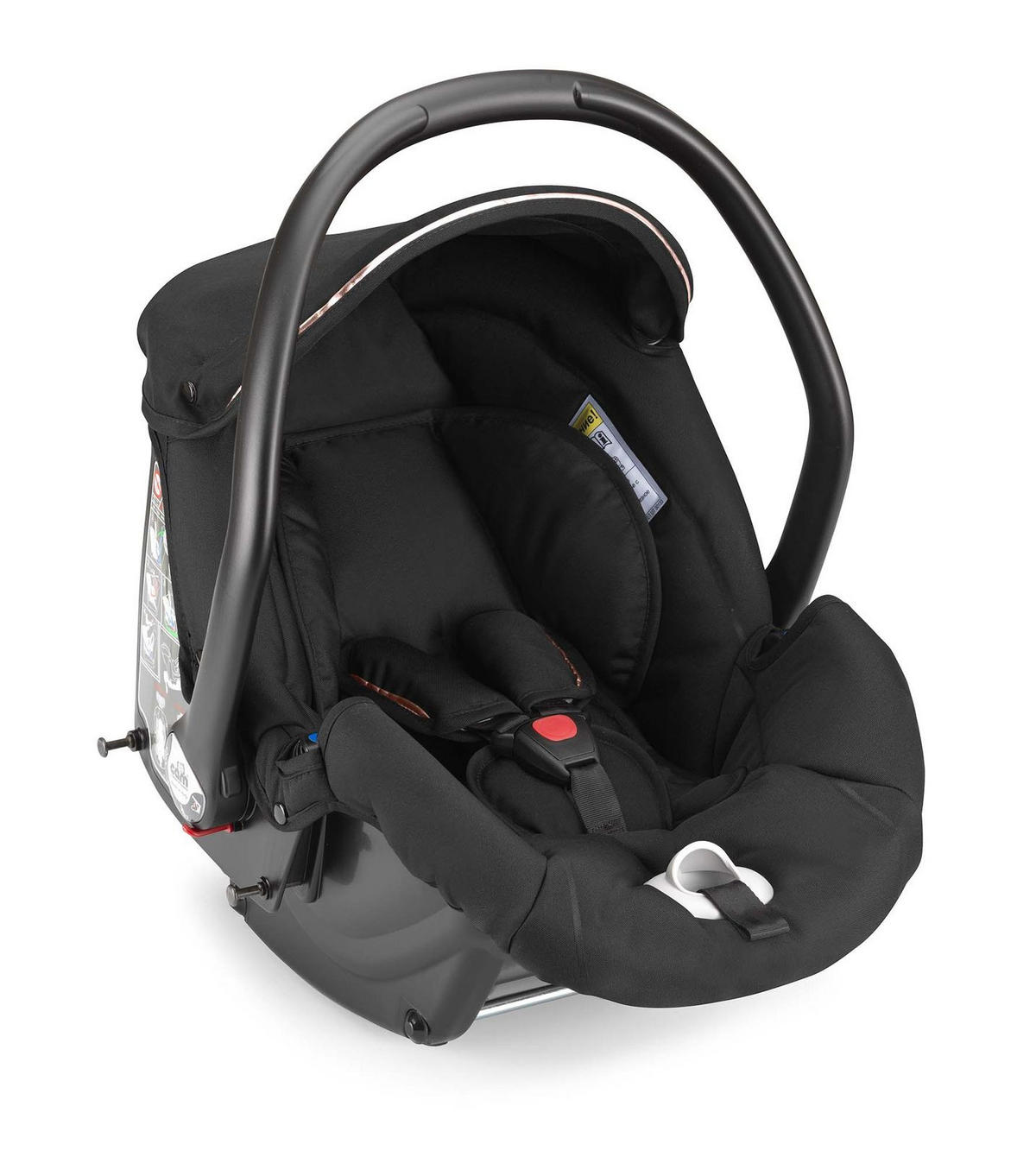 SPORT-KINDERWAGEN Fluido Easy Kombi 3 in 1 | Sportwagen | inkl. Babyschale & Auto-Kindersitz | Schwarz - Schwarz, Textil (70/110cm) - Cam il Mondo del Bambino S.p.A.