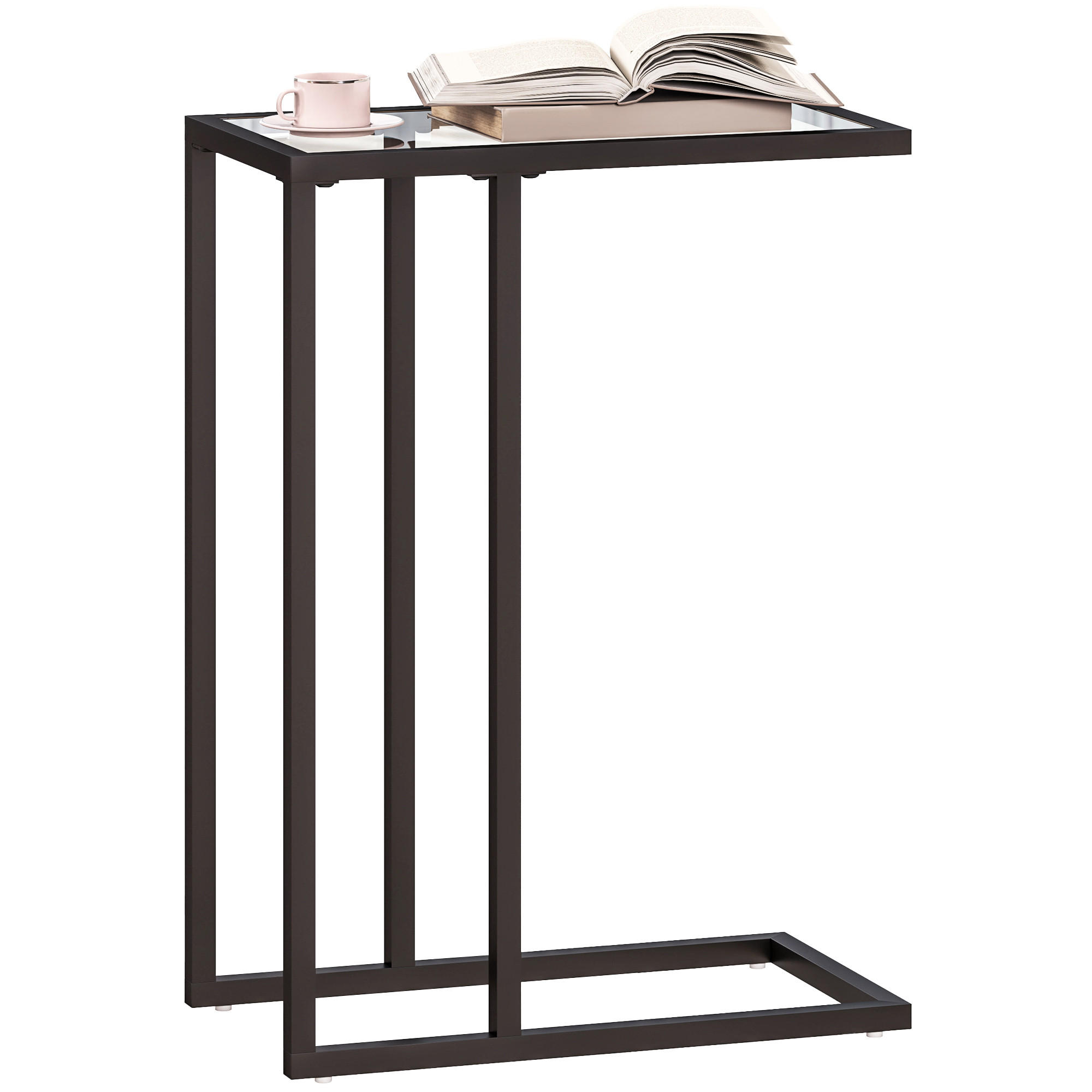 BEISTELLTISCH Schwarz 1 Stück - Schwarz, Naturmaterialien (46/25/63.5cm) - GiPP