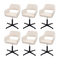 ESSZIMMERSTUHL Cremeweiß 6er-Set - Weiß, Textil (65/89/65cm) - MCW