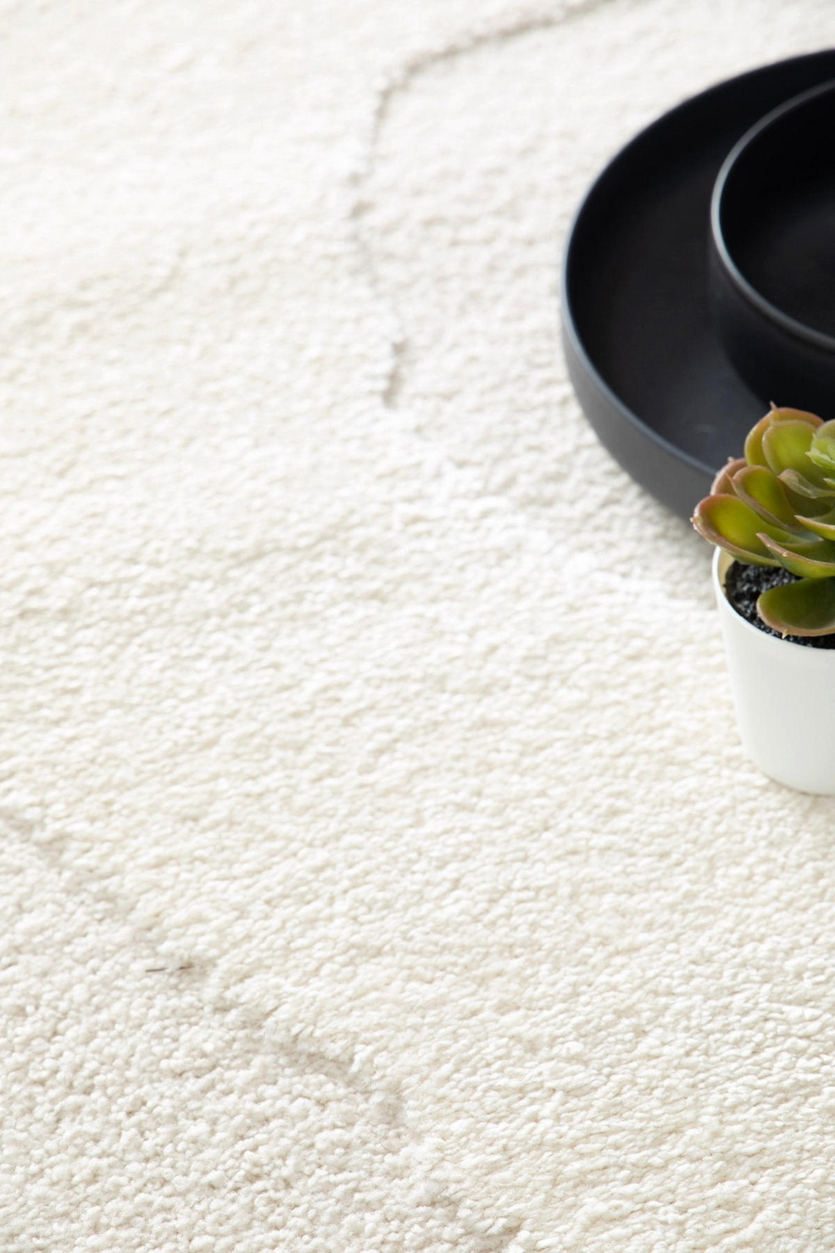 TEPPICH sehr weich mit Relief-Effekt Beige - Beige, Textil (160/230cm) - AFK Living