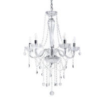 KRONLEUCHTER Locone 55/55/185 cm - Transparent, Metall (55/55/185cm) - Beliani