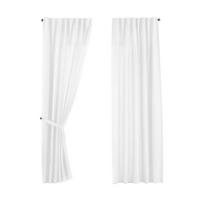 SCHLAUFENGARDINE 2ER SET »Jena« HxB 145x140 cm Weiß - Weiß, Textil (140/145cm) - Gardinenbox