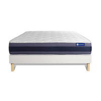 BETT Actimemo morpho Memory-Schaum 140 x 200 cm h1 - Kit Bettgestell Weiß - Beige/Weiß, Karton/Holz (140/200cm) - ACTISOM
