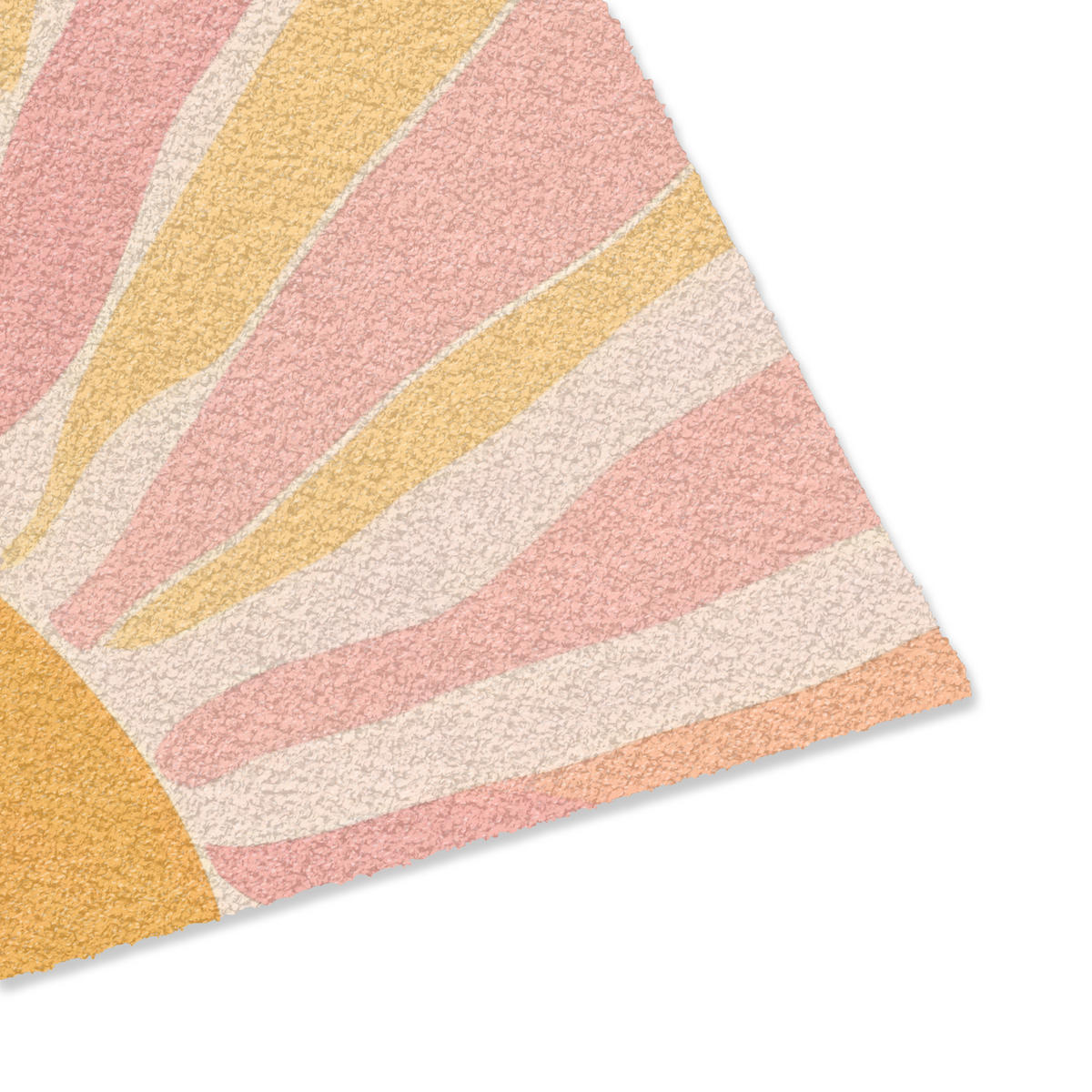 FUSSMATTE Illustration - Sonne - Pastellfarben Sauberlaufmatte 60x40 cm - Hellrosa, Kunststoff (60/40cm) - MuchoWow